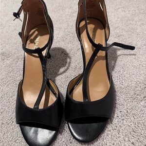 Nine West Black Heeled Sandals